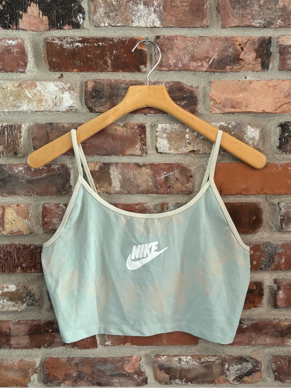 Nike Green NSW Crop Tank Top, M